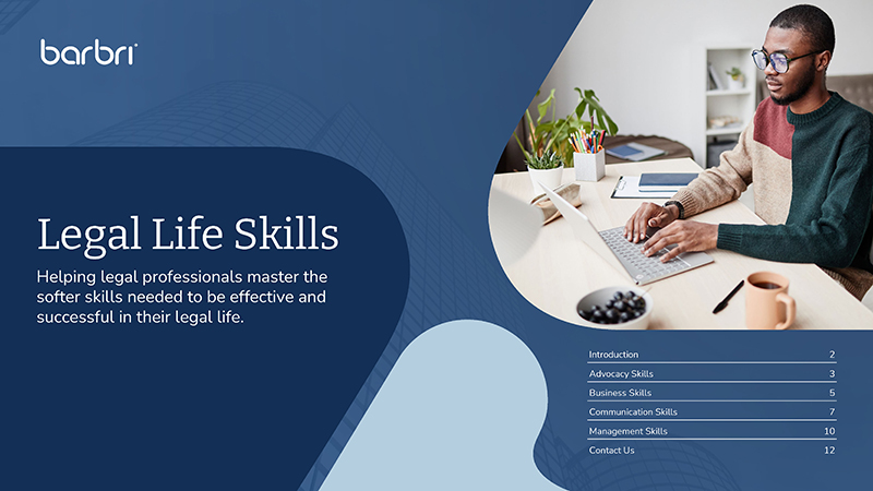 BARBRI Legal Life Skills brochure cover