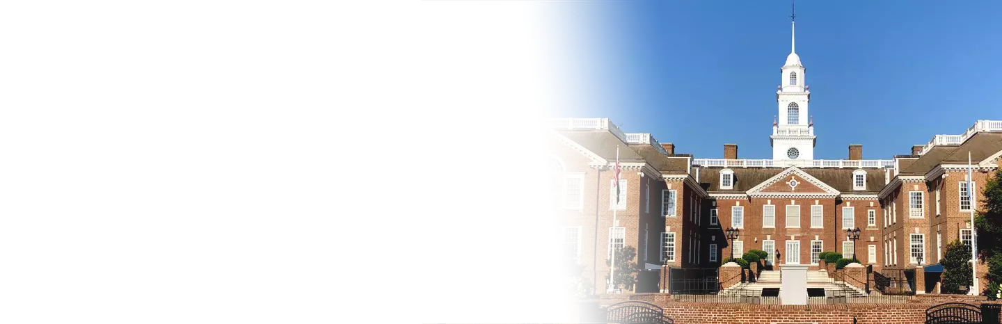 Legislative Hall building in Dover, Delaware