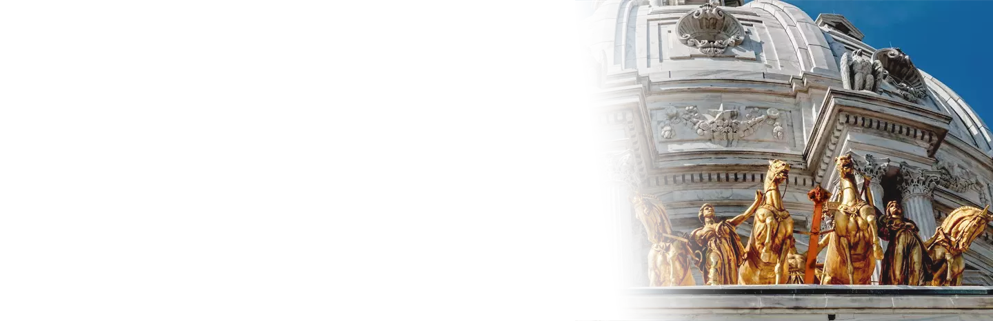 St. Paul Minnesota State Capitol with Golden Horses