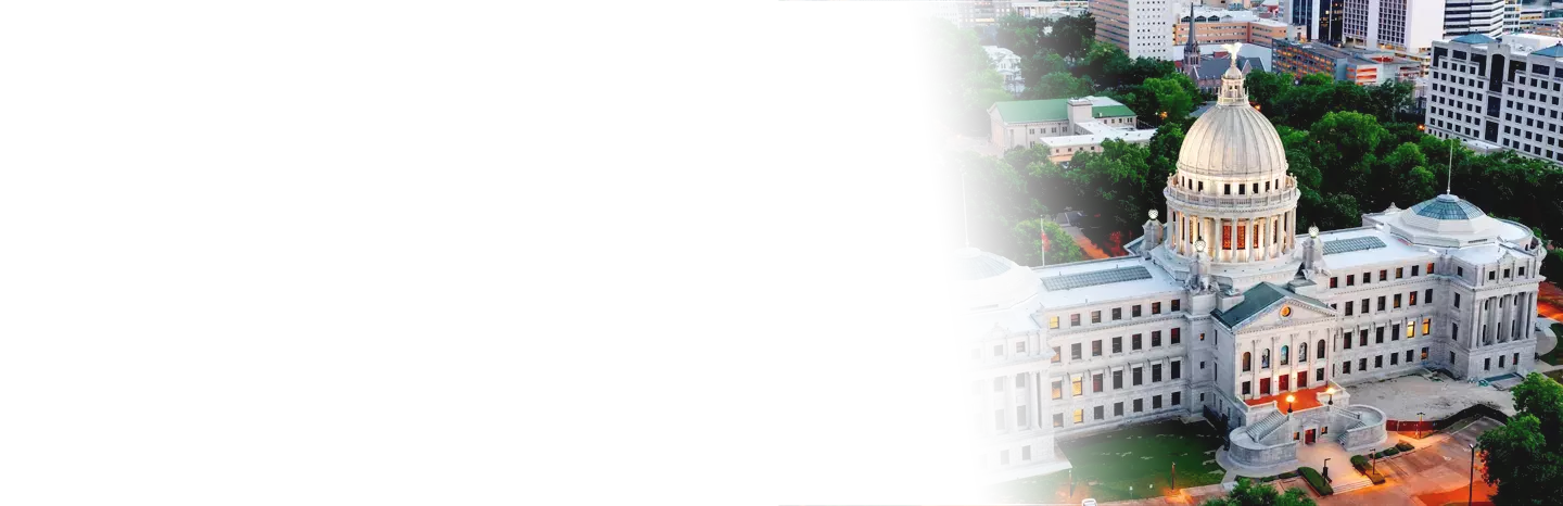 State capitol building in Mississippi