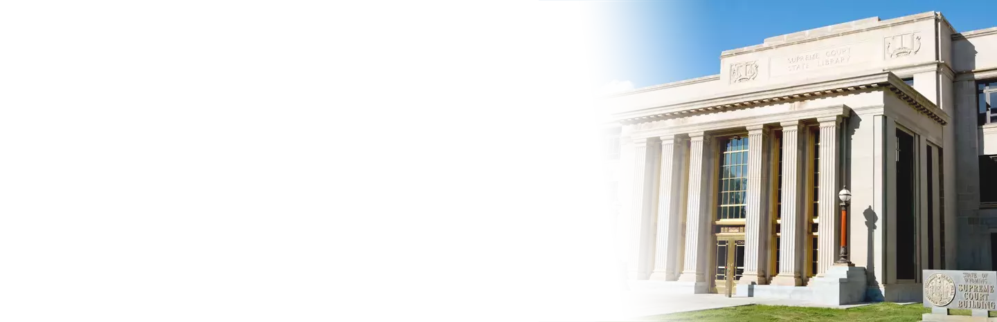 Supreme Court building in Wyoming